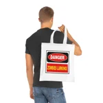 Danger Zombies Lurking Cotton Shopping Tote Bag