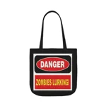Danger Zombies Lurking Shoulder Tote Bag