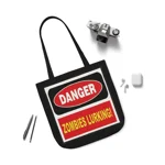 Danger Zombies Lurking Shoulder Tote Bag