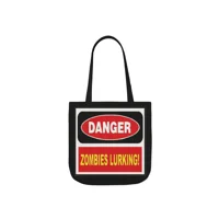 Danger Zombies Lurking Shoulder Tote Bag