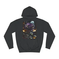 Rose Purple Flower Dark Gothic Hoodie