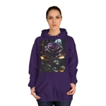 Dark Gothic Purple Rose Hoodie
