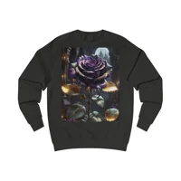 Rose Purple Flower Dark Gothic Sweatshirt
