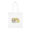 Easter Bunnies, Duckling and Tulips Cotton Shopping Tote Bag
