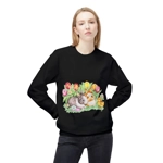 Easter Bunnies, Duckling and Tulips Sweatshirt