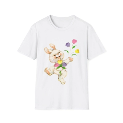 Easter Bunny And Tulips T-Shirt