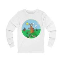 Easter Bunny Delivering Eggs Long Sleeve T-Shirt