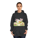 Easter Bunny, Duckling and Flowers Hoodie