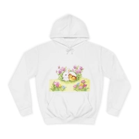 Easter Bunny, Duckling and Flowers Hoodie