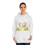 Easter Bunny, Duckling and Flowers Hoodie