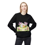Easter Bunny, Duckling and Flowers Sweatshirt