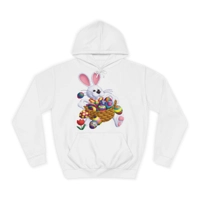 Easter Bunny with Basket of Eggs Hoodie