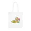 Easter Bunny with Egg and Tulip Flowers Cotton Shopping Tote Bag