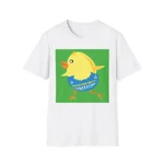 Easter Chick Hatching and Walking Funny Cotton T-Shirt