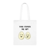 Eggs You Crack Me Up Funny Quote Cotton Shopping Tote Bag