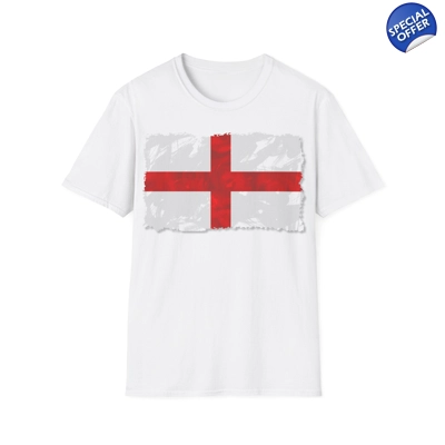Grunge Painted England Flag T-Shirt