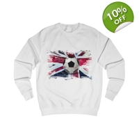 English Football Great Britain Union Jack Flag Sweatshirt