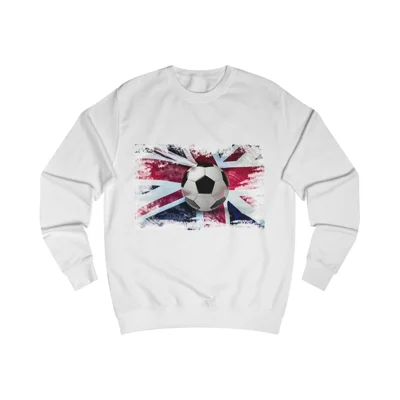 English Football Great Britain Union Jack Flag Sweatshirt