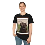 Father's Day Chocolate Brown Labrador Dog T-Shirt