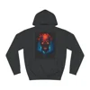 Fiery Hell Skull Watercolour Painting Hoodie