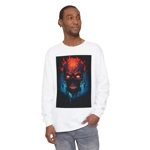 Fiery Hell Skull Watercolour Painting Long Sleeve T-Shirt Fiery Hell Skull Watercolour Painting Long Sleeve T-Shirt