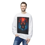 Fiery Hell Skull Watercolour Painting Sweatshirt