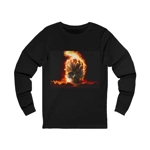 Flaming Skull Long Sleeve T-..