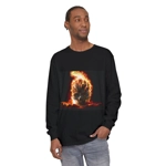 Flaming Skull Long Sleeve T-Shirt