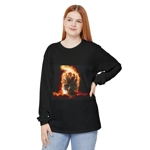 Flaming Skull Long Sleeve T-Shirt