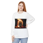 Flaming Skull Long Sleeve T-Shirt