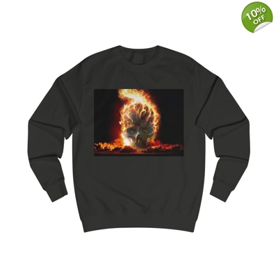 Flaming Skull Sweatshirt
