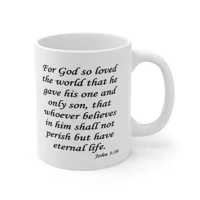 For God So Loved The World Verse John 3:16 Coffee Mug