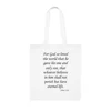 For God So Loved The World Verse John 3:16 Cotton Shopping Tote Bag