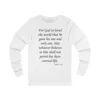 For God So Loved The World Verse John 3:16 Long Sleeve T-Shirt