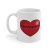 Funny Quote I'd Shave My Legs For You Red Heart Coffee Mug