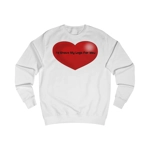 Funny Quote I'd Shave My Legs For You Red Heart Sweatshirt