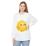 Funny Round Easter Chick Long Sleeve T-Shirt Funny Round Easter Chick Long Sleeve T-Shirt