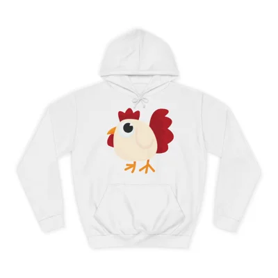 Funny White Chicken Hoodie