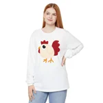 Funny White Chicken Long Sleeve T-Shirt