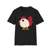 Funny White Chicken Cotton T-Shirt