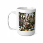 Garden Easter Bunny Coffee Mug