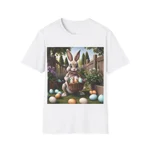 Garden Easter Bunny Cotton T-Shirt
