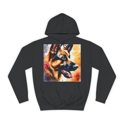 German Shepherd Dog Cute Watercolour Hoodie