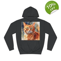 Ginger Cat Cute Watercolour Hoodie