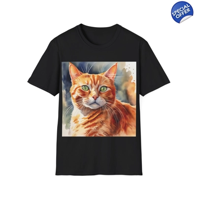 Ginger Cat Cute Watercolor T-Shirt Ginger Cat Cute Watercolor T-Shirt