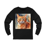 Ginger Cat Cute Watercolor Long Sleeve T-Shirt Ginger Cat Cute Watercolor Long Sleeve T-Shirt