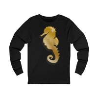 Golden Seahorse Long Sleeve T-Shirt