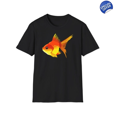 Goldfish Classic Cartoon Orange Fish T-Shirt Goldfish Classic Cartoon Orange Fish T-Shirt