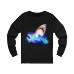 Great White Shark Rise Cartoon Long Sleeve T-Shirt Great White Shark Rise Cartoon Long Sleeve T-Shirt