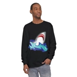 Great White Shark Rise Cartoon Long Sleeve T-Shirt Great White Shark Rise Cartoon Long Sleeve T-Shirt
